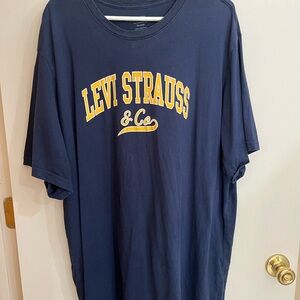 Levi's Dark Blue Tee with Yellow Logo